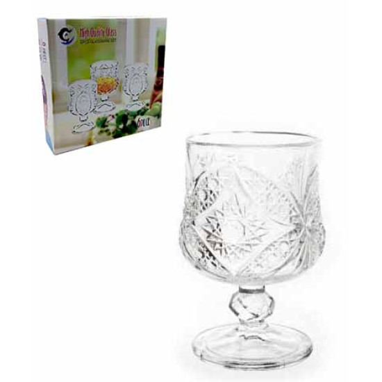 ΠΟΤΗΡΙ ΚΡΑΣΙΟΥ ΜΕ ΠΟΔΙ ΠΕΤΑΛΟΥΔΑ ΣΕΤ 6 ΤΕΜΑΧΙΩΝ 200ml