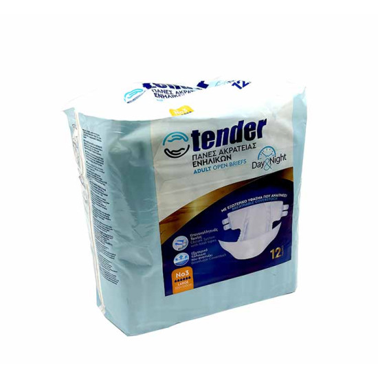 ΠΑΝΕΣ ΑΚΡΑΤΕΙΑΣ ΕΝΗΛΙΚΩΝ TENDER LARGE Nο3 ΣΕΤ 12 ΤΕΜΑΧΙΩΝ