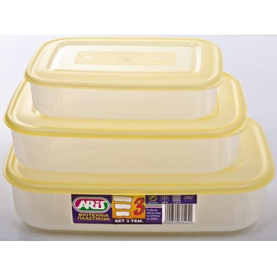 ΦΑΓΗΤΟΔΟΧΕΙΟ ΟΡΘΟΓΩΝΙΟ ΣΕΤ 3 ΤΕΜ