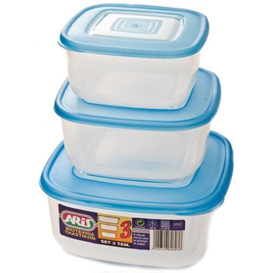 ΦΑΓΗΤΟΔΟΧΕΙΟ ΤΕΤΡΑΓΩΝΟ ΣΕΤ 3 ΤΕΜ