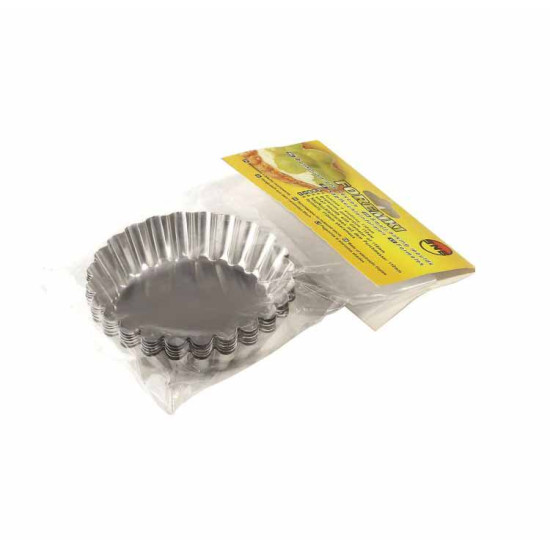 ΦΟΡΜΑΚΙΑ ΤΑΡΤΑΣ 7cm ΜΕΤΑΛΛΙΚΑ ΣΕΤ 10 ΤΕΜΑΧΙΩΝ