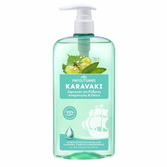 ΣΑΜΠΟΥΑΝ ΚΑΡΑΒΑΚΙ ΡΥΘΜΙΣΗ ΛΙΠΑΡΟΤΗΤΑΣ & DETOX 600ml