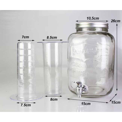 ΠΑΓΟΘΗΚΗ Η' ΠΑΓΟΘΗΚΗ ΜΕ ΤΡΥΠΕΣ ΓΙΑ ΔΟΧΕΙΟ ΓΥΑΛΙΝΟ ΜΕ ΒΡΥΣΑΚΙ 4lt