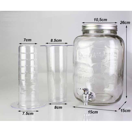 ΠΑΓΟΘΗΚΗ Η' ΠΑΓΟΘΗΚΗ ΜΕ ΤΡΥΠΕΣ ΓΙΑ ΔΟΧΕΙΟ ΓΥΑΛΙΝΟ ΜΕ ΒΡΥΣΑΚΙ 4lt