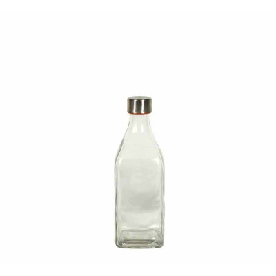 ΜΠΟΥΚΑΛΙ ΓΥΑΛΙΝΟ ΤΕΤΡΑΓΩΝΟ ΔΙΑΦΑΝΟ 1000ml ΜΕ ΜΕΤΑΛΛΙΚΟ ΠΩΜΑ ΜΠΟΥΚΑΛΙ ΓΥΑΛΙΝΟ ΤΕΤΡΑΓΩΝΟ ΔΙΑΦΑΝΟ 1000ml ΜΕ ΜΕΤΑΛΛΙΚΟ ΠΩΜΑ