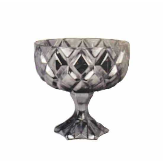 ΜΠΩΛ ΓΥΑΛΙΝΟ ΜΕ ΠΟΔΙ VOGUE GREY ΣΕΤ 2 ΤΕΜΑΧΙΩΝ