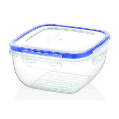 ΦΑΓΗΤΟΔΟΧΕΙΟ ΤΕΤΡΑΓΩΝΟ ΜΕ ΚΛΙΠΣ ΚΑΙ ΣΙΛΙΚΟΝΗ ΣΤΟ ΚΟΥΜΠΩΜΑ 0,9lt