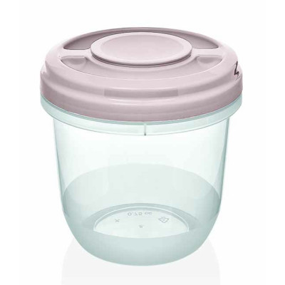 ΦΑΓΗΤΟΔΟΧΕΙΟ ΠΛΑΣΙΚΟ ΣΤΡΟΓΓΥΛΟ ΜΕ ΒΙΔΩΤΟ ΚΑΠΑΚΙ 750ml