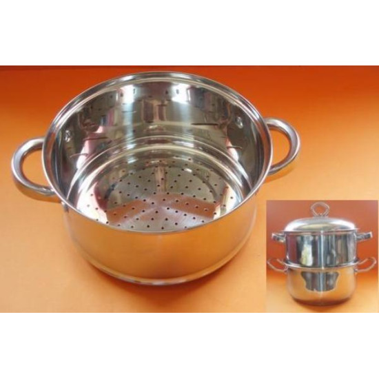 ΑΤΜΟΜΑΓΕΙΡΑΣ ΙΝΟΧ Ν.24 (D24 x H11cm)