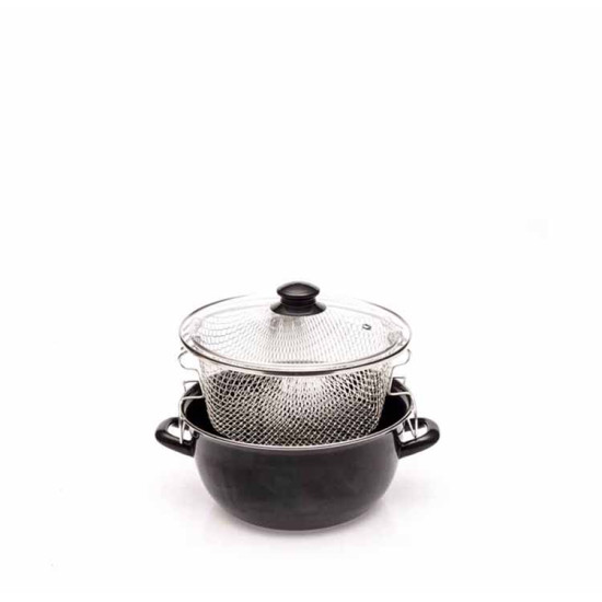 ΦΡΙΤΕΖΑ ΕΜΑΓΙΕ ΜΕ ΓΥΑΛΙΝΟ ΚΑΠΑΚΙ 24cm