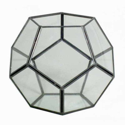 ΓΥΑΛΙΝΟ ΔΙΑΚΟΣΜΗΤΙΚΟ ΠΟΛΥΓΩΝΟ ΜΑΥΡΟ