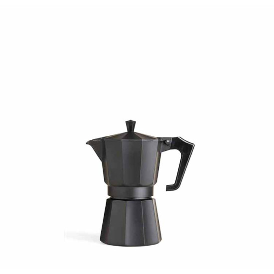 ΜΗΧΑΝΗ ESPRESSO ΜΑΥΡΗ ΑΛΟΥΜΙΝΙΟΥ ΓΙΑ 2 ΦΛΥΤΖΑΝΙA