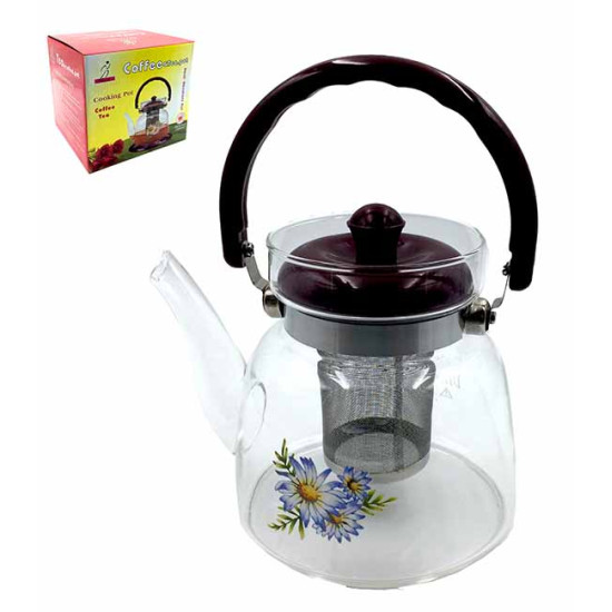 ΚΑΦΕΤΙΕΡΑ ΠΥΡΕΞ ΜΕ INOX ΣΙΤΑ 1200ml